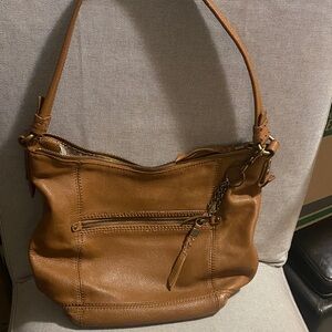 The Sak Brown Leather Shoulder Bag